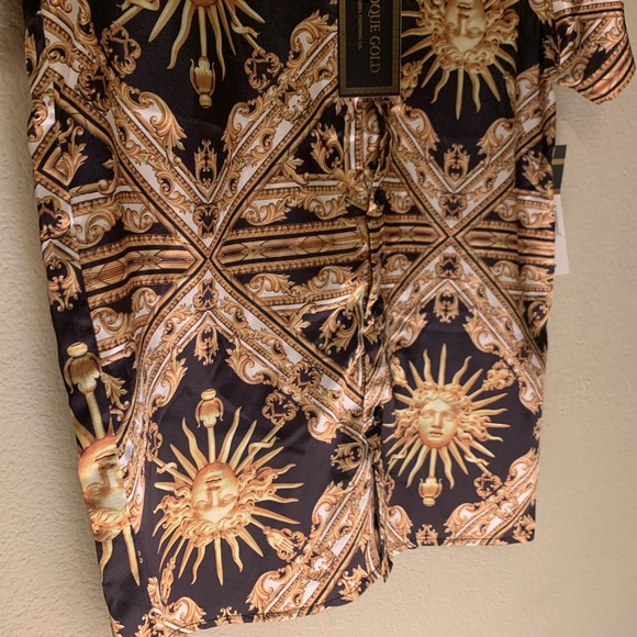 Drill Clothing Shirts Nwt Mens Baroque Gold Shirt By Drill Clothing